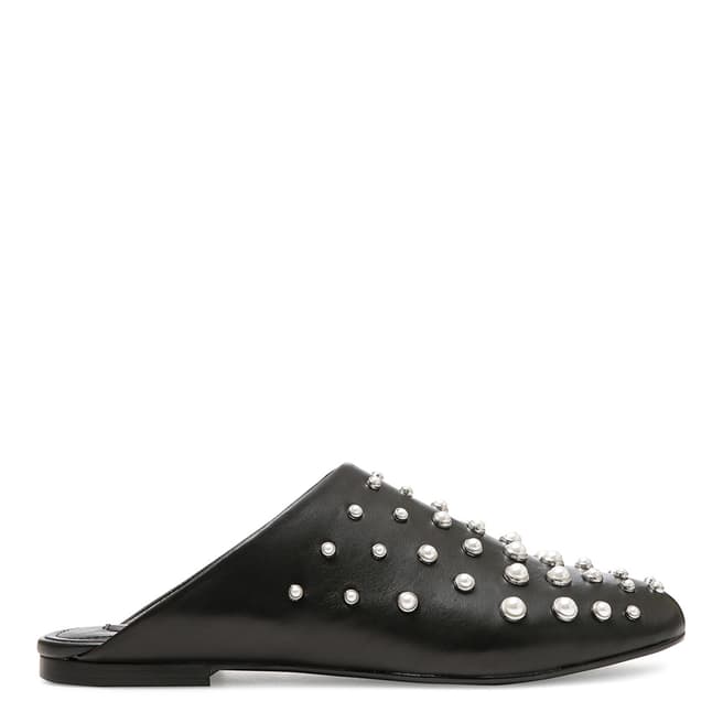 DKNY Black Pearl Leather West Mules