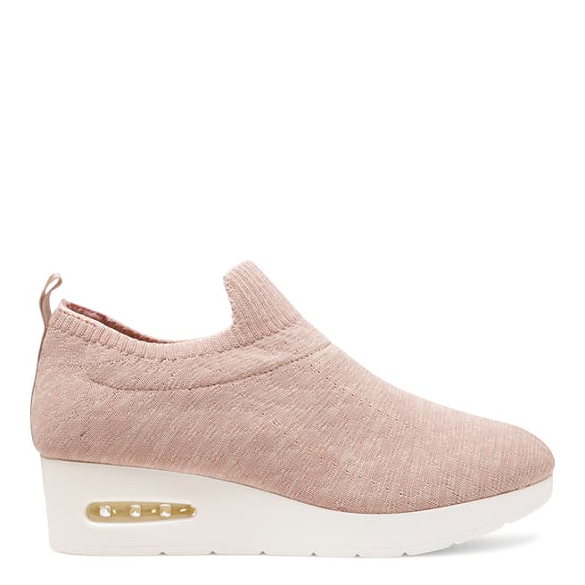 DKNY Pink Knit Angie Sneakers