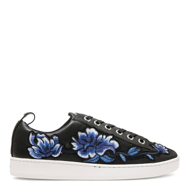 DKNY Black Embroidered Briley Sneakers