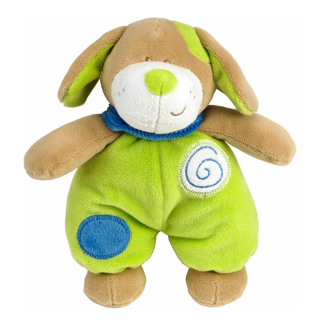 Les bébés d'Elyséa Beige/Green Bilou the Dog Plush Toy