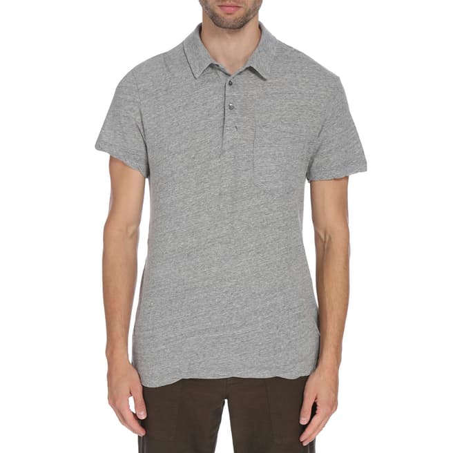 James Perse Knit Twill S/S Polo