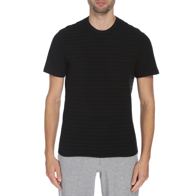 James Perse Shadow Striped Pocket Tee
