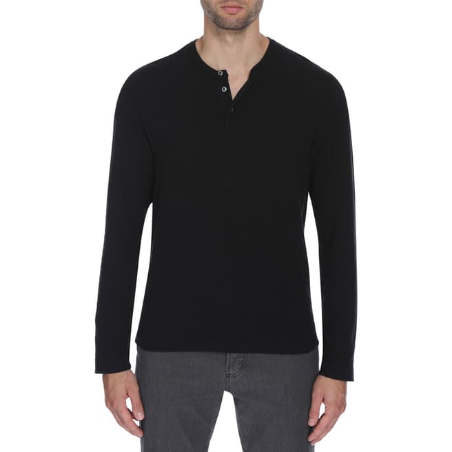 James Perse Sueded Strch Jsy L/S Henley