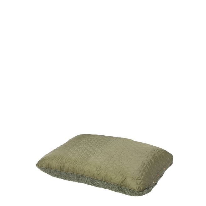 House Of Paws Green S/M Reversible Country Quilt & Berber Fleece Cushion 82x57 cm