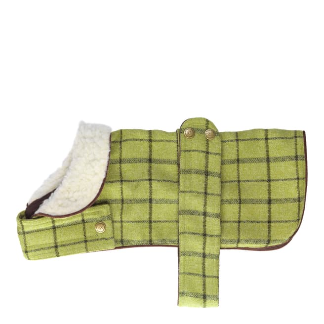 House Of Paws Green L Tweed Jacket 35-40cm