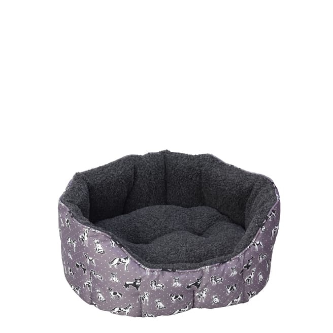 House Of Paws Polka Dogs Small Oval Snuggle