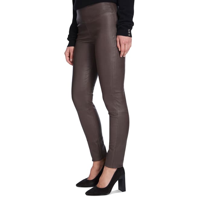 Max and Zac London Mink Stretch Leather Leggings