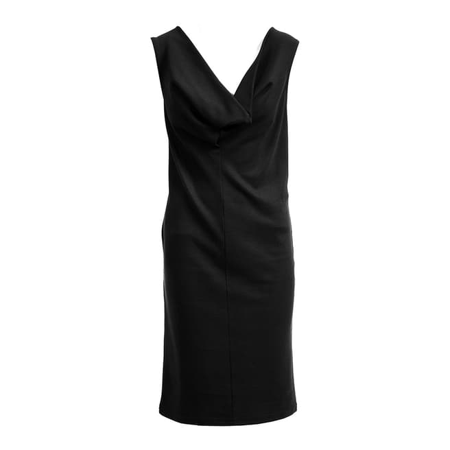 Belinda Robertson Black Sorrento Drape Neck Dress 