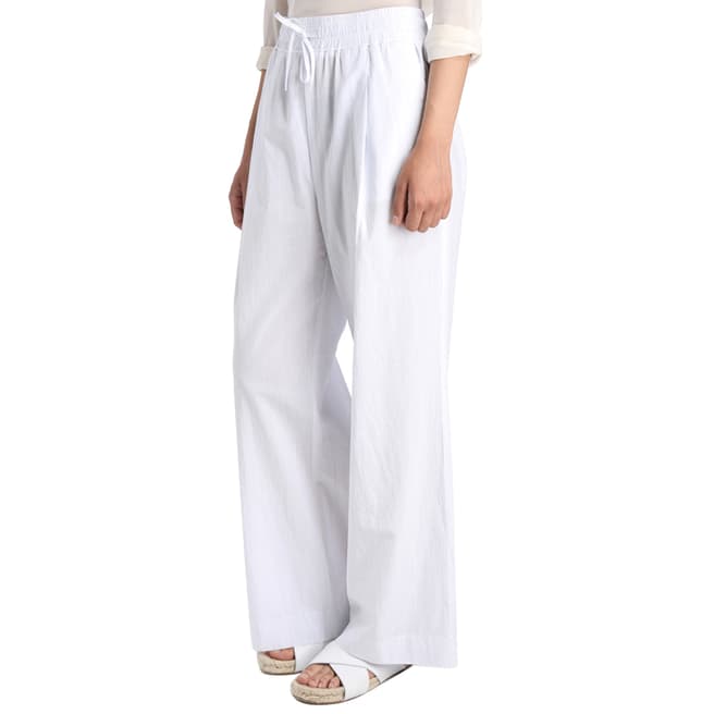 James Perse White Stripe Pull On Oversize Pyjama Pants