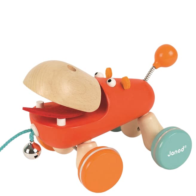 Janod Pull Along Hippo Toy