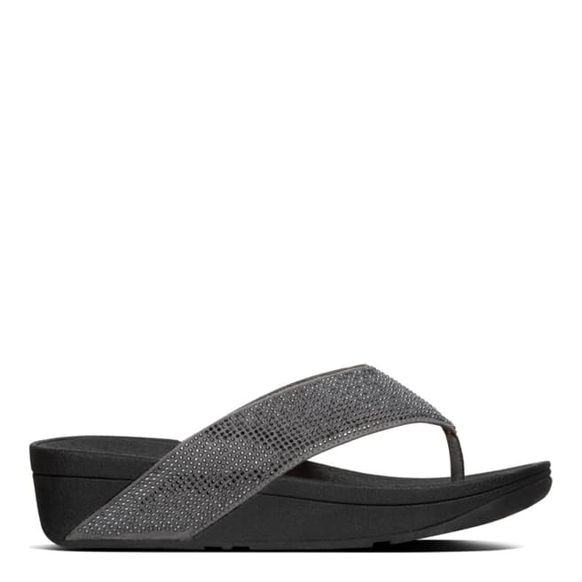FitFlop Pewter Ritzy Toe Thong Sandals