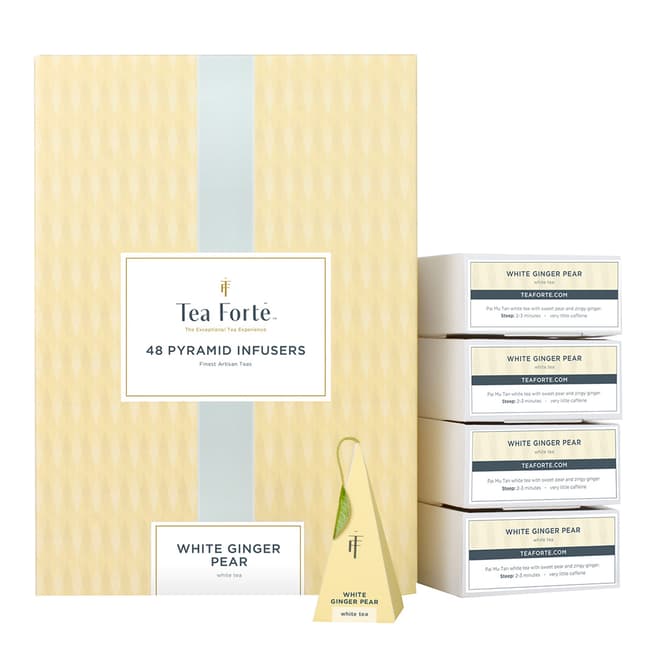 Tea Forte 48 White Ginger Pear Pyramid Infusers