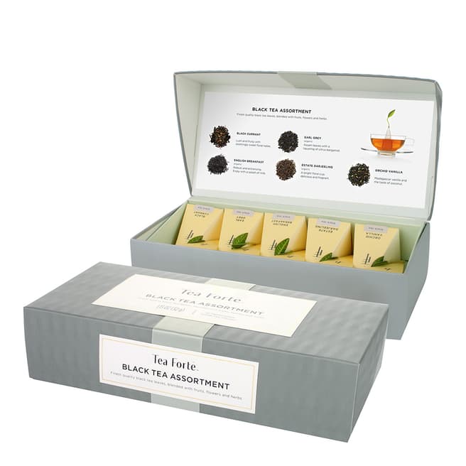Tea Forte Petite Presentation Box - Black Tea Assortment (10 count mixed)