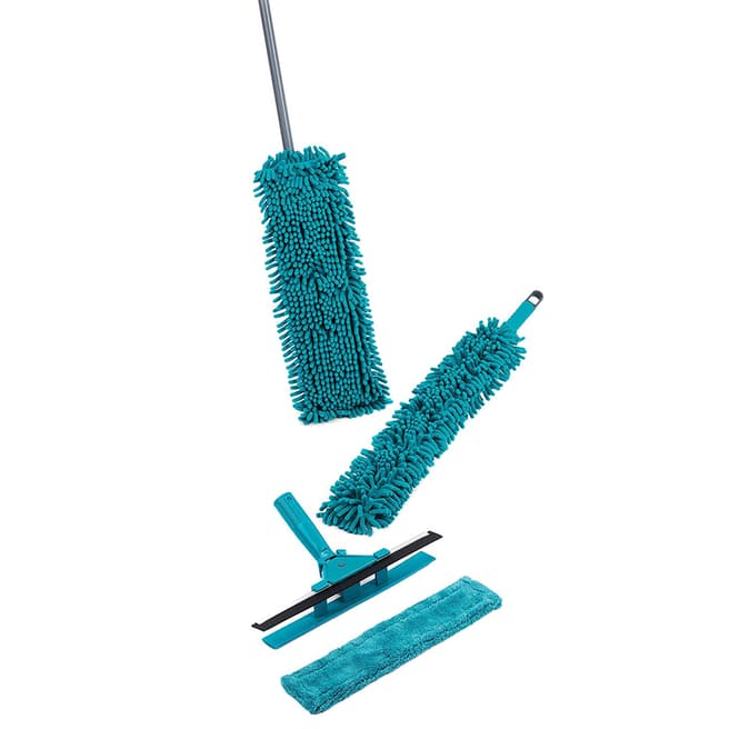 Beldray Turquoise 7 Piece Duster and Mop Cleaning Set
