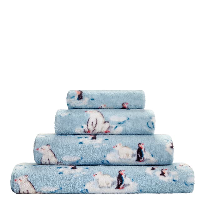 Cath Kidston Polar Bears Bath Sheet, Blue