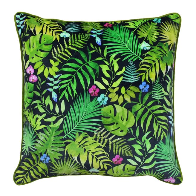 Riva Home Green Botanical Cushion, 50x50cm