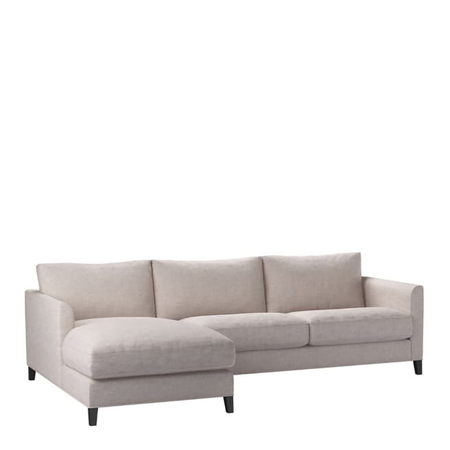 sofa.com Izzy Medium Left Hand Chaise Sofa in Chelsea Linen- Petal