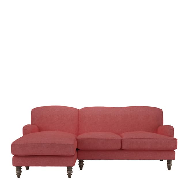 sofa.com Snowdrop Left Hand Facing Chaise Sofa in Flamingo Soft Wool