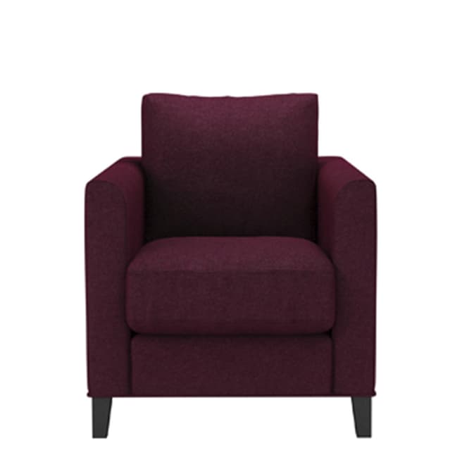 sofa.com Izzy Armchair in Oxblood Soft Wool