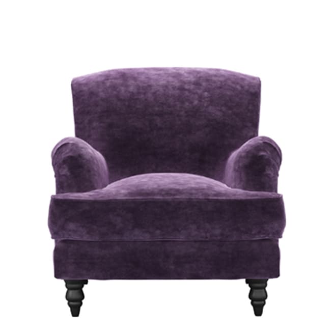 sofa.com Snowdrop Armchair in Wine Roosevelt Velvet