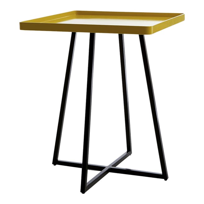 sofa.com Brando Side Table With Canary Yellow Top