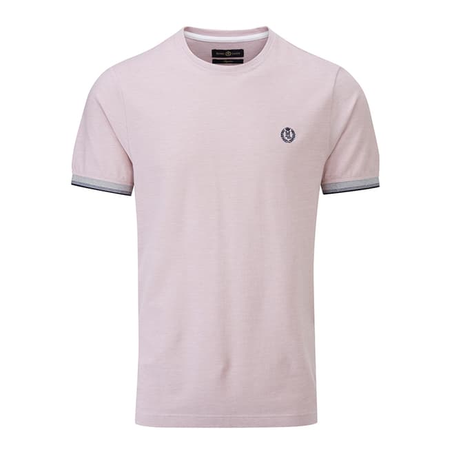 Henri Lloyd Pink Lackan Oxford Pique T-Shirt