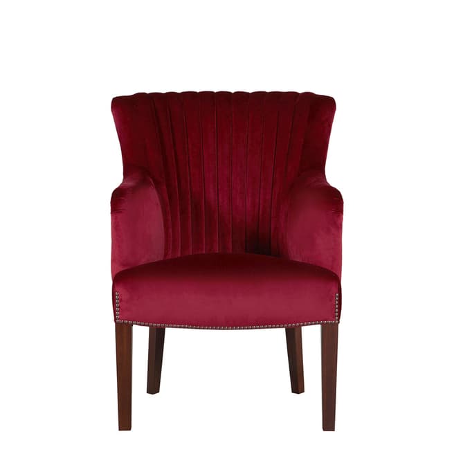 Soho Home Astor Chair, Claret Velvet