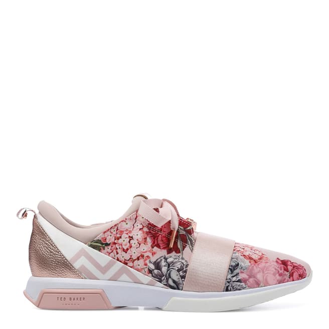 Ted Baker Pink Satin Cepap Palace Gardens Trainers 