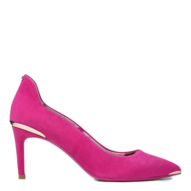 Ted Baker Pink Suede Vyixyns Stiletto Court Shoes