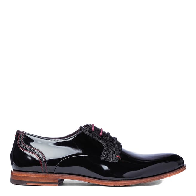 Ted Baker Black Patent Leather Irontp Derby Shoes