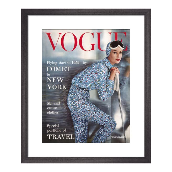 Vogue Vogue January 1959 28x36cm Framed Print