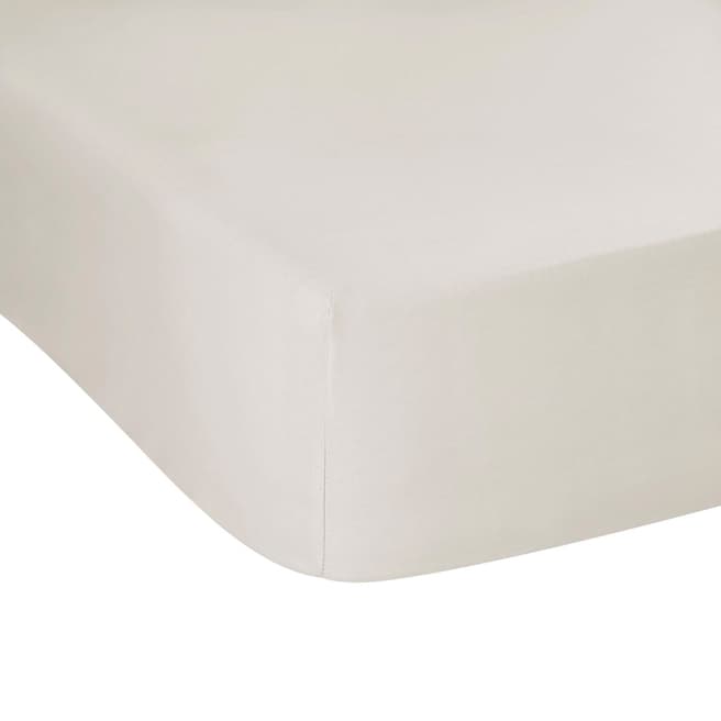 Bianca Cotton 200TC Super King Fitted Sheet, Neutral