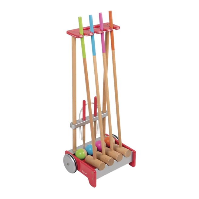 Janod Family Croquet Game Trolley