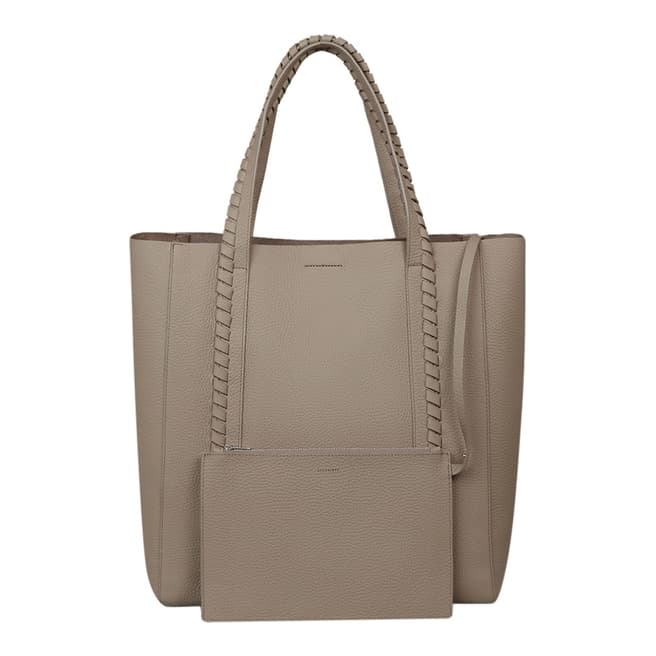 AllSaints Taupe Grey Ray N/S Tote