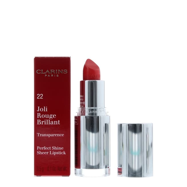 Clarins Joli Rouge Brilliant Lipstick, Coral Dahlia
