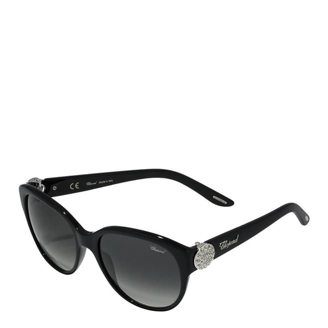 Chopard Silver/Black Women's Chopard Sunglasses