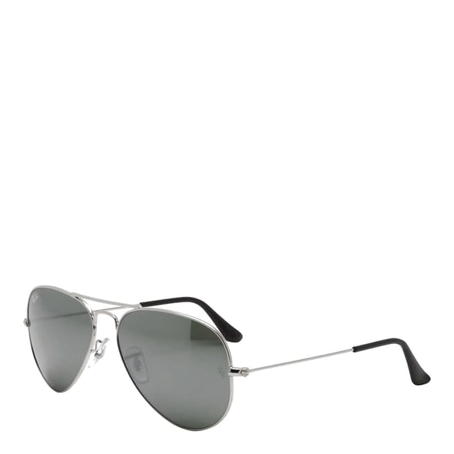Ray-Ban Grey/Silver Men's Ray Ban Sunglasses 55mm