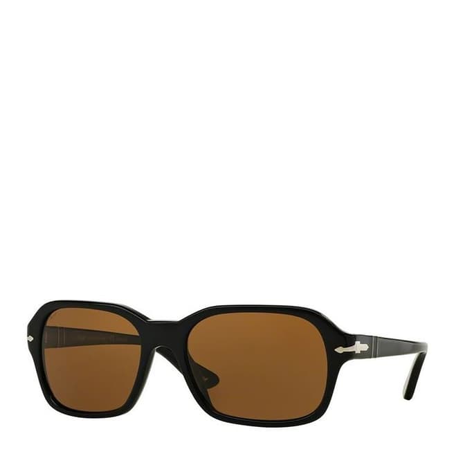 Persol Unisex Black Persol Sunglasses 57mm