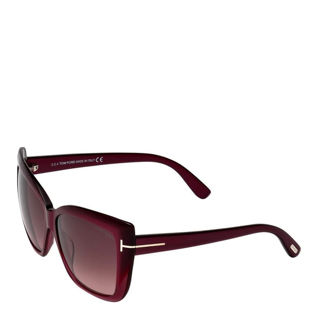 Tom Ford Women's Burgundy Fade Irina Sunglasses 59mm
