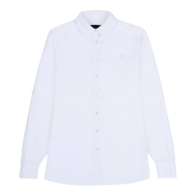 Musto White Annabel Linen Shirt