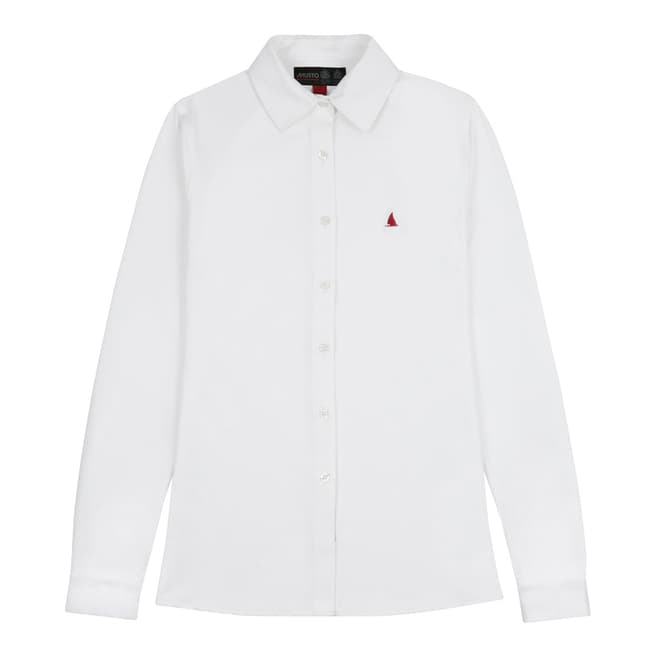 Musto White Effortless Long Sleeve Shirt