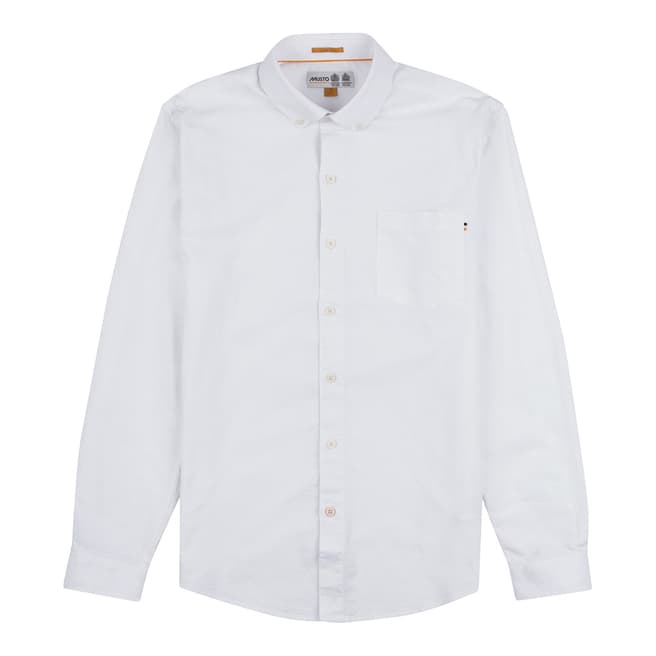 Musto White Andros Stretch Oxford Shirt