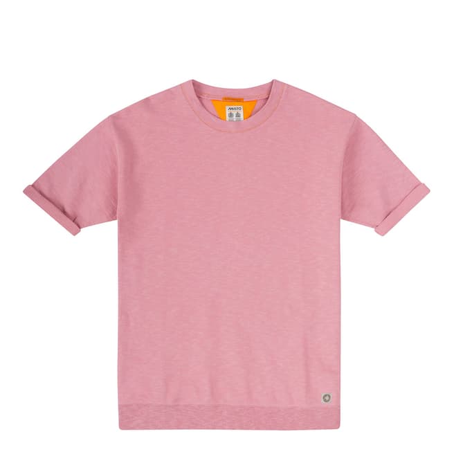 Musto Pink Island Slub Short Sleeve Sweater
