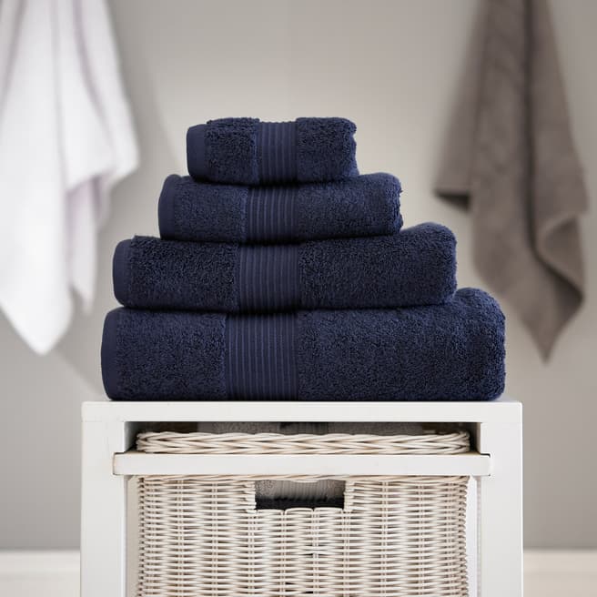 Deyongs Pima Cotton Bath Towel, Navy