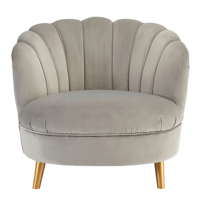 Fifty Five South Orlina Chair, Grey Velvet