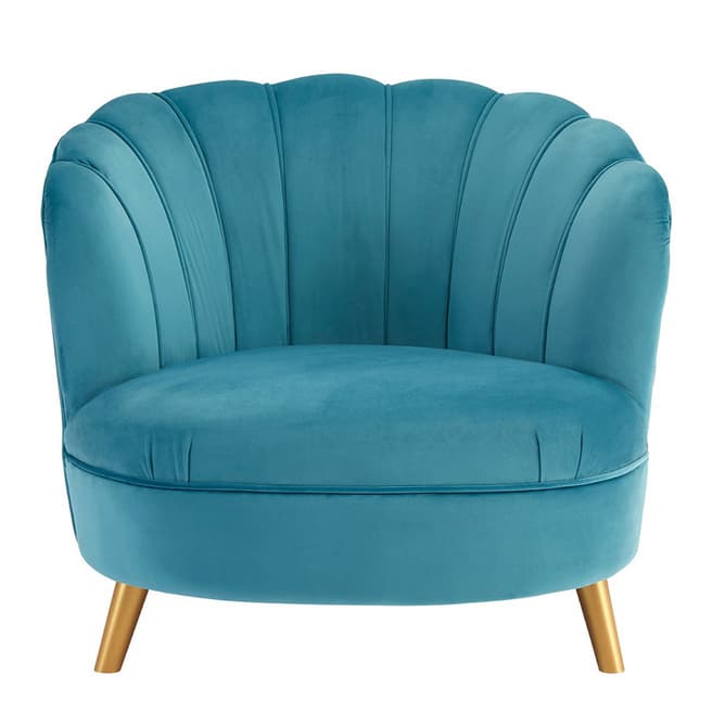 Fifty Five South Orlina Chair, Blue Velvet