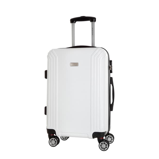 Platinium White Kirwee 8 Wheeled Suitcase 60cm