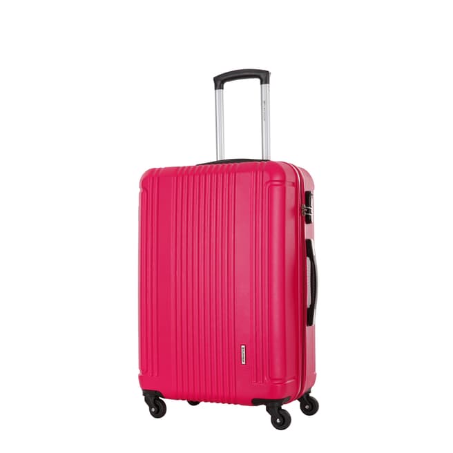 Platinium Fuchsia Pink Antegria 4 Wheeled Suitcase 50cm