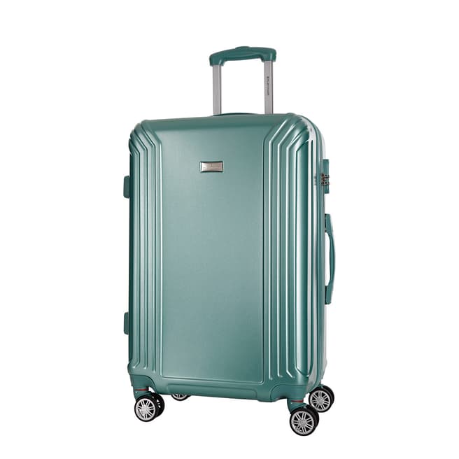 Platinium Green Kirwee 8 Wheeled Suitcases Medium