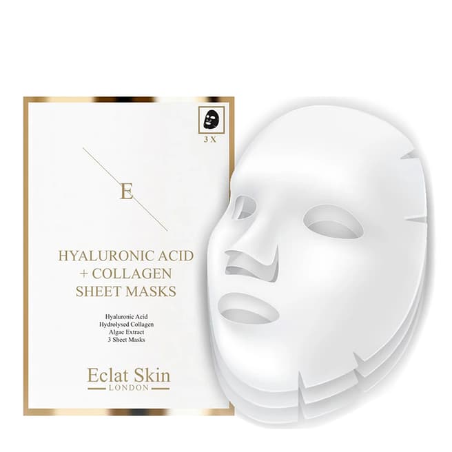Eclat Skin London Hyaluronic Acid And Collagen Sheet Mask
